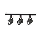 Nuvo Lighting TK349 3-Light Black Track Light Head