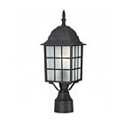 Nuvo Lighting Adams 60-4909 1-Light Textured Black Outdoor Post Light