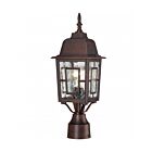 Nuvo Lighting Banyon 60-4928 1-Light Rustic Bronze Outdoor Post Light
