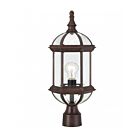 Nuvo Lighting Boxwood 60-4975 1-Light Rustic Bronze Outdoor Post Light