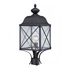 Nuvo Lighting Wingate 60-5625 1-Light Textured Black Outdoor Post Light