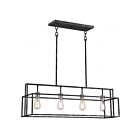 Nuvo Lighting Lake 60-5859 4-Lights Iron Black Pendants