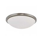 Nuvo Lighting 62-1044 Button 25w Brushed Nickel 17" LED Flush Mount