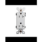 Ortech 8307TR 20A White Decorative Tamper Resistant “T” Slot Receptacle