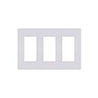 Ortech 8593 White Three Gang Screwless Decorative Plate