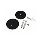 Ortech Als-Drp-Kit-Bk Black Dry Wall Canopy Installation Kit