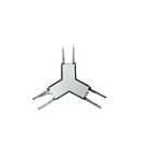 Ortech Als-Y-Conn-Bk Black Y-Connector for Architecture Linear Strip Light