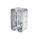 Ortech Box-1110 Single Gang Steel Utility Box With Knockouts For Surface Mounting
