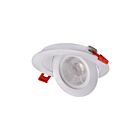 Ortech DISC4FL-GM White 9W 4" LED Slim Gimbal Downlight