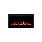 Ortech LEDfp-40 1500W 40" Black Electric Fireplace