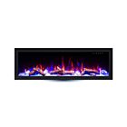 Ortech LEDFP-52BIF Wattage Selectable 52" Black Electric Fireplace