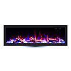 Ortech LEDFP-72BIF Wattage Selectable 72" Black Electric Fireplace