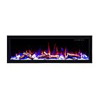 Ortech LEDfp-72Bif 72" Black Electric Fireplace Wattage Selectable