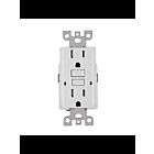 Ortech MH15-ST 1800W 15A Self-Testing Tamper Resistant GFCI Receptacle With Wall Plate