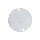 Ortech Plate-54C6-Wh Round Cover With Centre Knockout