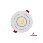 Ortech SLIM4FL-FR-5CCT 9W 4" LED Gimbal Recessed Light CCT Selectable (3 Prongs)