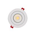 Ortech Slim6Fl-Fr-5CCT 15W 6" LED Gimbal Recessed Light CCT Selectable (3 Prongs)