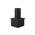 Eiko PA-4ST-BK Tenon Adapter for 4" Square Poles