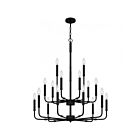 Quoizel Lighting ABR5132MBK 18 Lights Matte Black 1080W Abner Chandelier