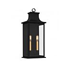 Quoizel Lighting ABY8408MBK 2-Lights Matte Black 120W Abernathy Outdoor Lantern