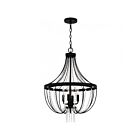 Quoizel Lighting Adelaide ADL2820MBK 4-Lights Matte Black 240W Pendant