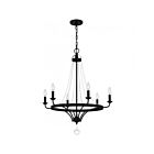 Quoizel Lighting Adelaide ADL5026MBK 6-Lights 360W Matte Black Chandelier