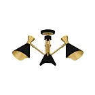 Quoizel Lighting ADN1726MBK Arden 180W Matte Black Semi Flush Mount