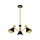 Quoizel Lighting ADN5026MBK Arden 3-Lights 180W Matte Black Chandelier