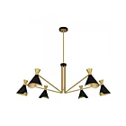 Quoizel Lighting ADN5052MBK Arden 6-Lights 360W Matte Black Chandelier