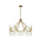 Quoizel Lighting AID5030AB 8 Lights Aged Brass 480W Airedale Chandelier