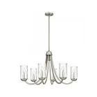 Quoizel Lighting ALD5032BN Allard 6-Lights 360W Brushed Nickel Chandelier