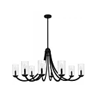 Quoizel Lighting ALD5045MBK Allard 8-Lights 480W Matte Black Chandelier