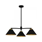 Quoizel Lighting ALS5032MBK Alscott 3-Lights 300W Matte Black Chandelier