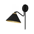 Quoizel Lighting ALS8810MBK Alscott 1-Light 100W Matte Black Wall Sconce