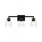 Quoizel Lighting Almany ALY8632MBK 4-Lights Matte Black 400W Vanity Light