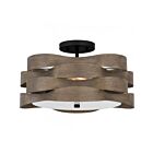 Quoizel Lighting APL1716MBK 2 Lights Matte Black 200W Appleton Semi Flush Mount