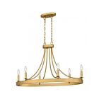 Quoizel Lighting Aspyn APN636LG 6-Lights 6100W Light Gold Island Chandelier