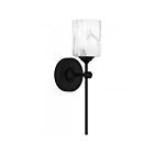 Quoizel Lighting Aria ARI8605MBK 1-Light Matte Black 100W Vanity Light