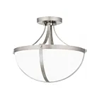 Quoizel Lighting ATB1714MBK Antebellum 2-Lights 200W Matte Black Semi Flush Mount 