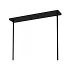 Quoizel Lighting ATK440MBK 4-Lights Matte Black 400W Atkins Island Light