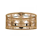 Quoizel Lighting AXF1722MBK Axford 300W Matte Black Semi Flush Mount