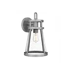 Quoizel Lighting BAB8409ABA Barber 1-Light 100W Antique Brushed Aluminum Outdoor Lantern