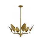 Quoizel Lighting BAY5028AB 6 Lights Aged Brass 360W Bayley Chandelier