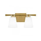 Quoizel Lighting Brindley BID8616BN 2-Lights Brushed Nickel 200W Vanity Light