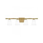 Quoizel Lighting BID8631AB Brindley 4-Lights 400W Aged Brass Vanity Light