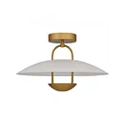 Quoizel Lighting BIN1718BRG Bingham 14W Brushed Gold Semi Flush Mount