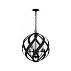 Quoizel Lighting BMS3520EK Blacksmith 4-Lights 240W Earth Black Outdoor Lantern