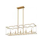 Quoizel Lighting BNK542W Brinkman 4-Lights 240W Aged Brass Island Light