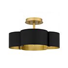 Quoizel Lighting BSM1714MBK Balsam 4-Lights 240W Matte Black Semi Flush Mount