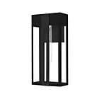 Quoizel Lighting BSW8409MBK Boswell 1-Light 60W Matte Black Outdoor Wall Lantern